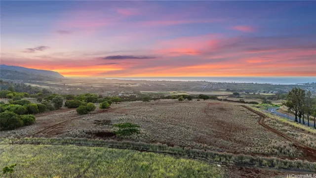 a view of an outdoor space with mountain view