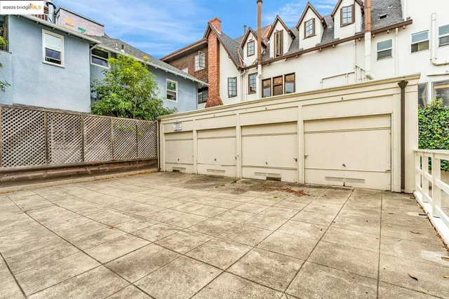 a view of a building with a yard