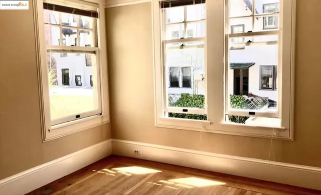 a view of a bathroom with a glass door