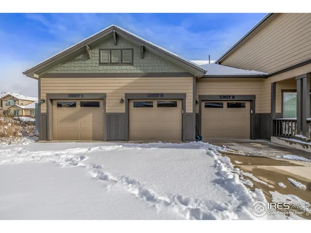a view of a yard with a snow