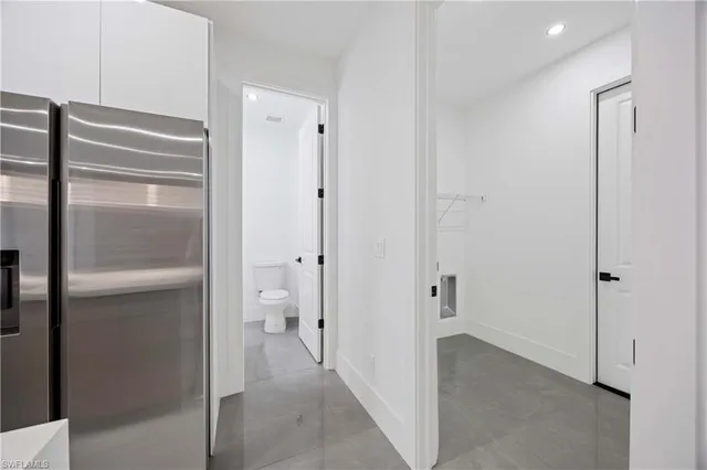 a view of bathroom with a toilet sink