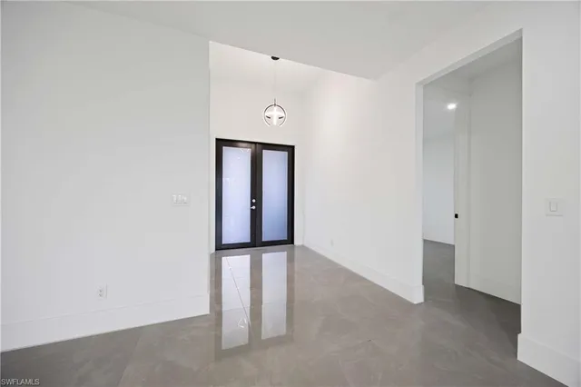 a view of an empty room