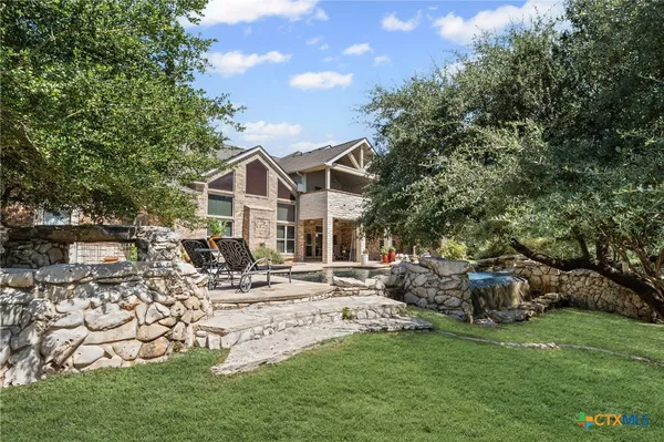 a view of a playground with a slide