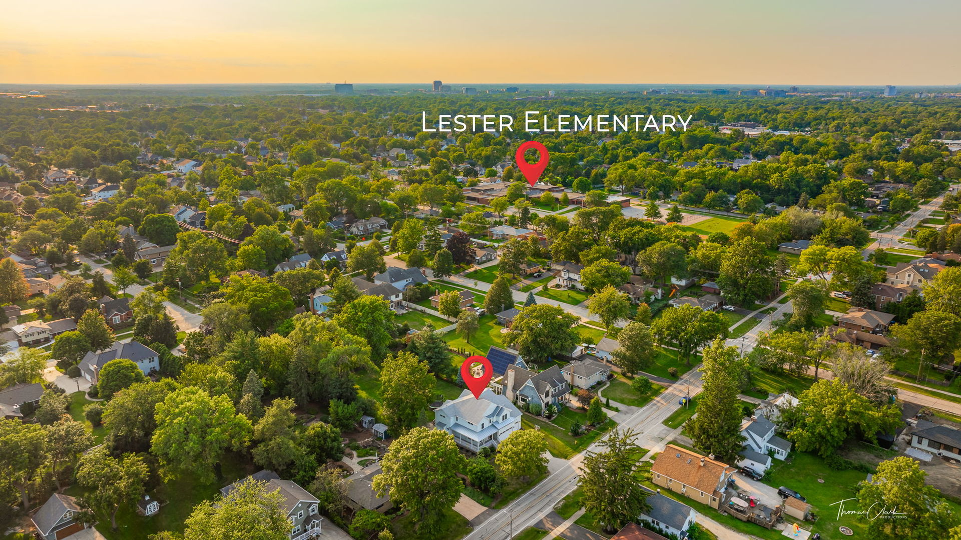 4720 Cumnor Road Downers Grove, IL 60515 - Photo 49 of 57 an aerial view of houses covered in trees