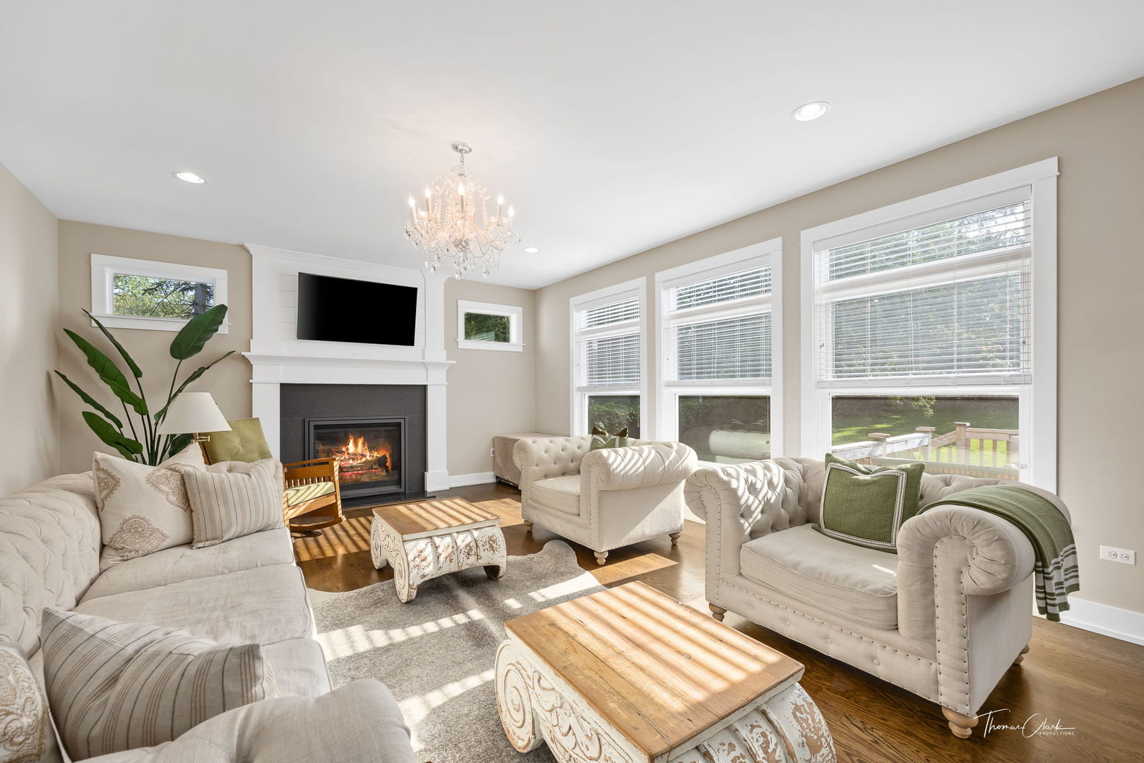 4720 Cumnor Road Downers Grove, IL 60515 - Photo 7 of 57 a living room with furniture fireplace and a large window