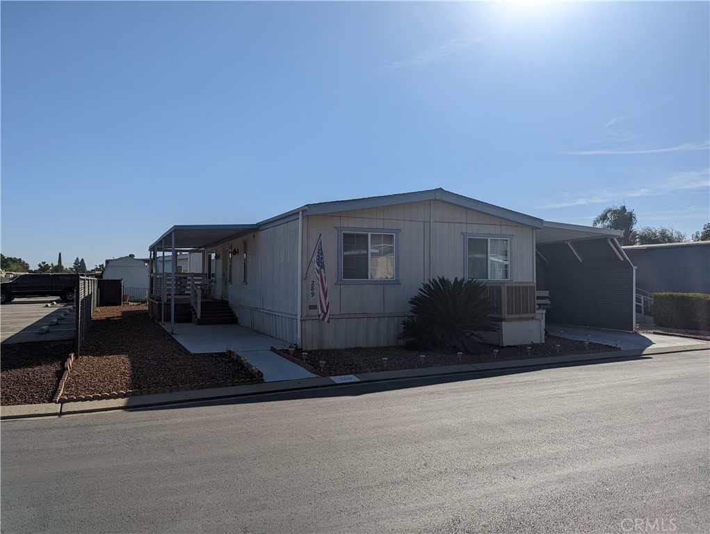 a backyard of a house