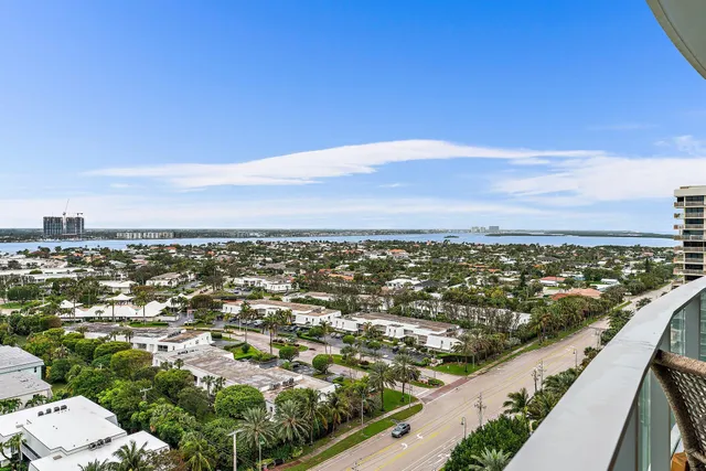 a view of city and ocean