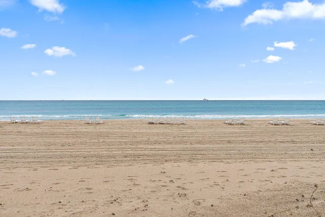 a view of an ocean and beach