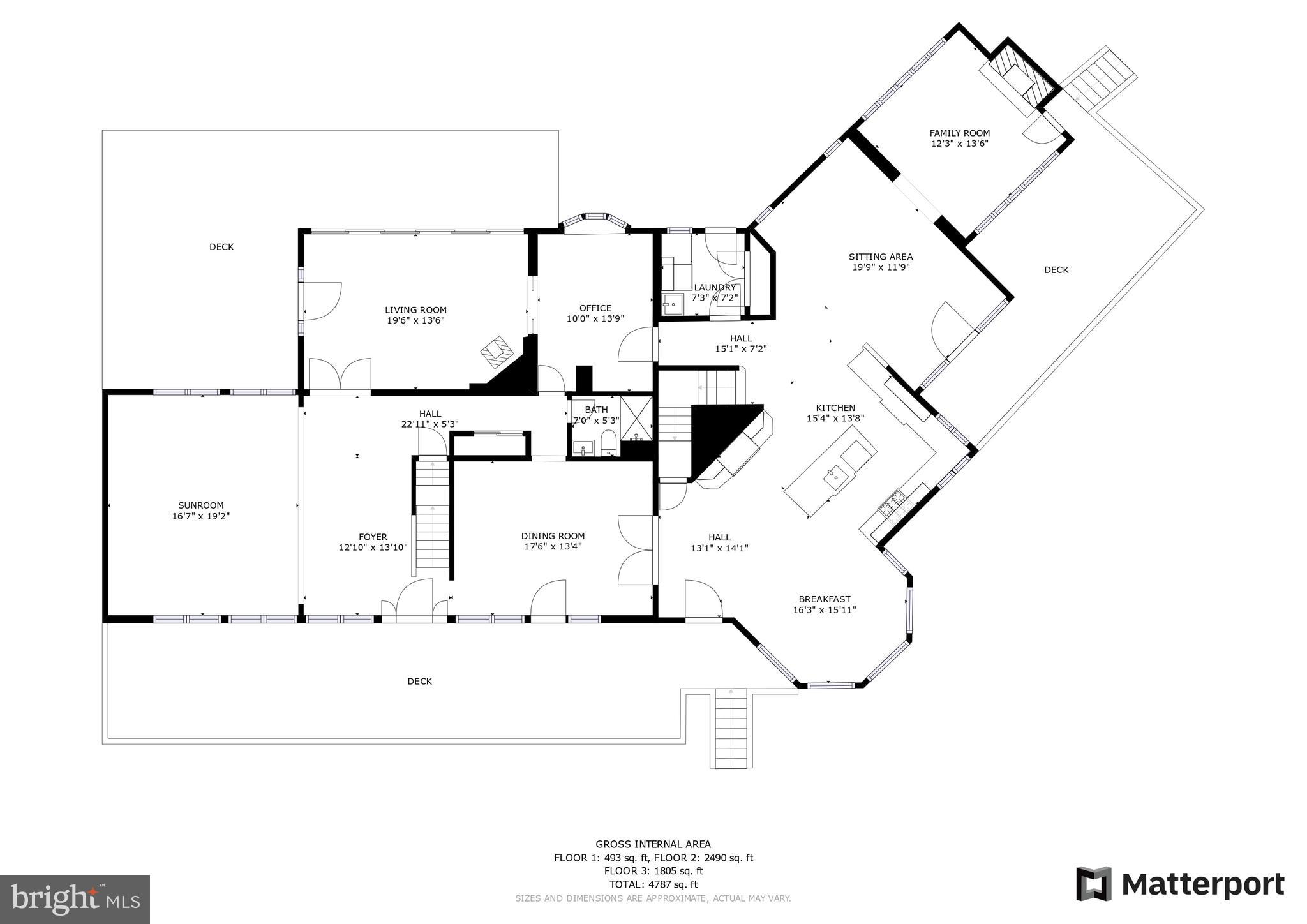475 Reeds Road Downingtown, PA 19335 - Photo 76 of 78 1st Level Floor Plan