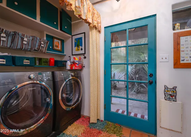 a view of a backyard with a garden