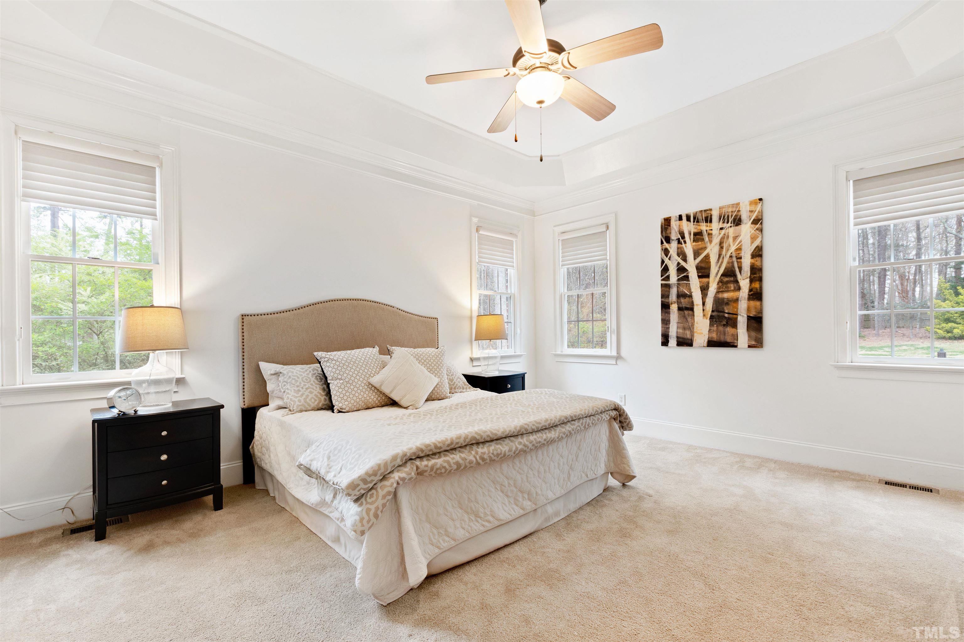 1904 Bowling Green Trail Raleigh, NC 27613 - Photo 17 of 43 a bedroom with a bed and a window