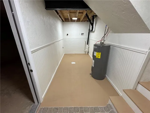a view of water heater room