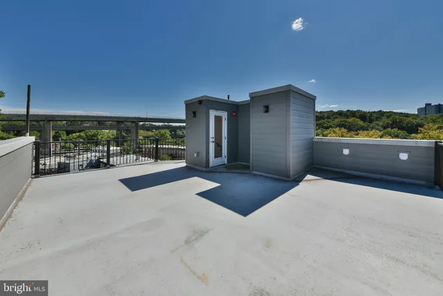 a view of balcony with furniture