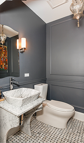 596 Arbor Vitae Road Winnetka, IL 60093 - Photo 29 of 62 a bathroom with a sink a toilet and mirror