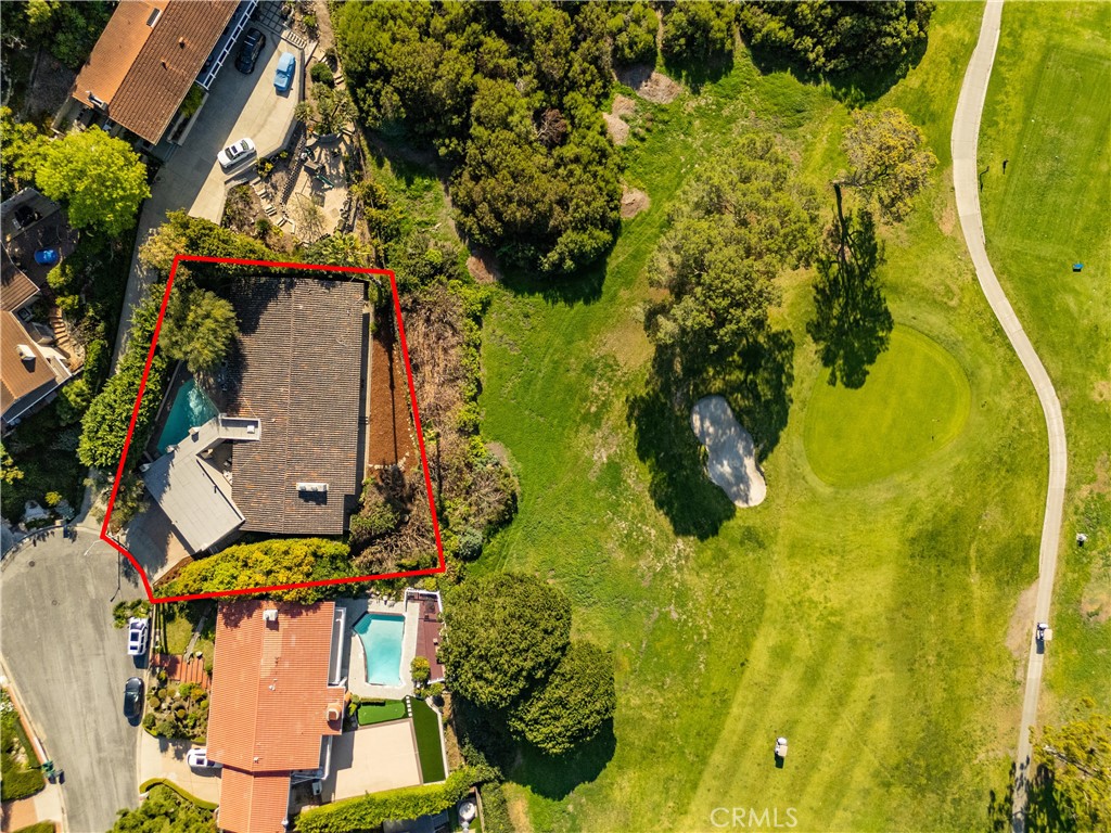 30175 Ave Tranquila Rancho Palos Verdes, CA 90275 - Photo 33 of 35 an aerial view of a residential houses with swimming pool