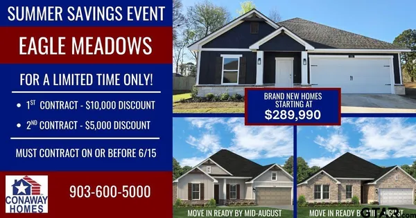 $324,990 | 302 Driftwood Way, Whitehouse, TX 75791
