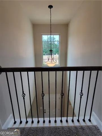 a view of a window in a balcony