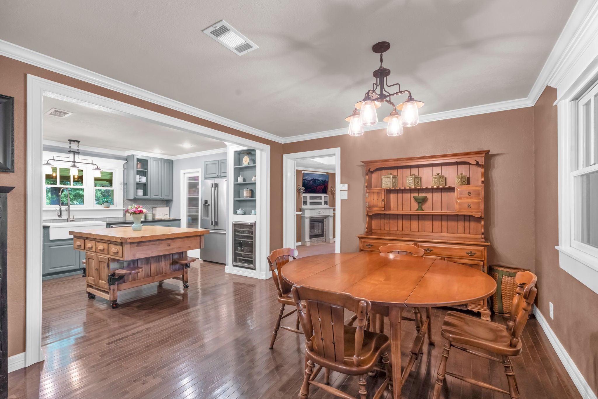 17821 Brown Road Conroe, TX 77306 - Photo 13 of 50 a dining room with furniture window and wooden floor