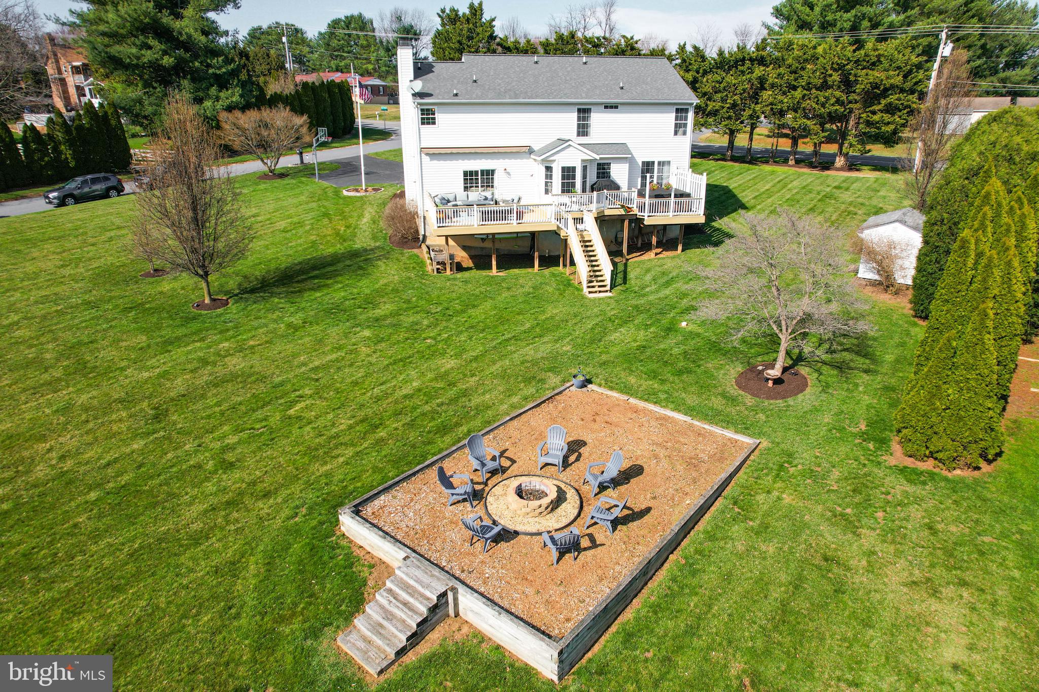 2989 Wheatfield Road Finksburg, MD 21048 - Photo 49 of 54 Backyard with firepit