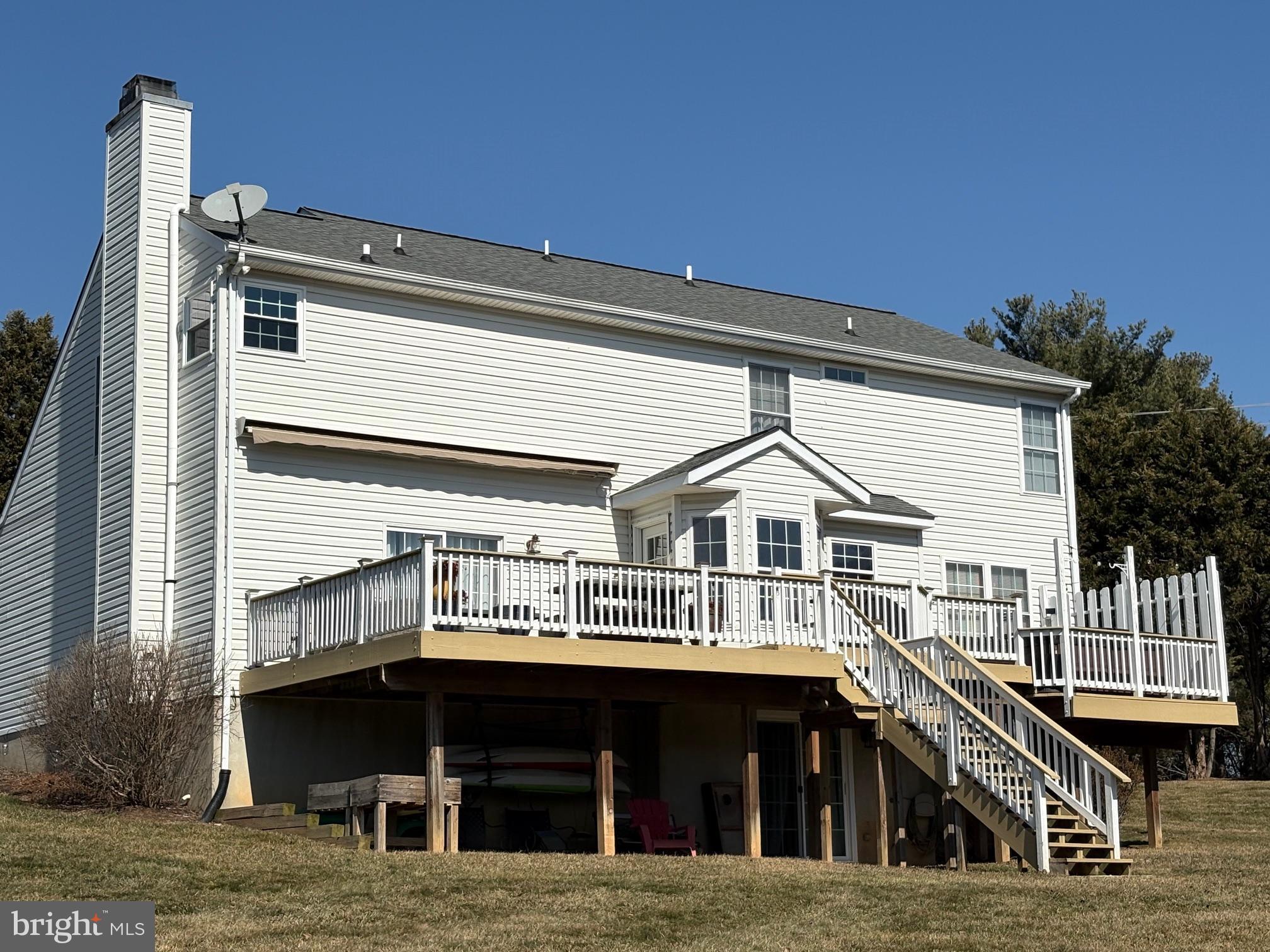 2989 Wheatfield Road Finksburg, MD 21048 - Photo 5 of 6 Rear view showing large deck with access to yard