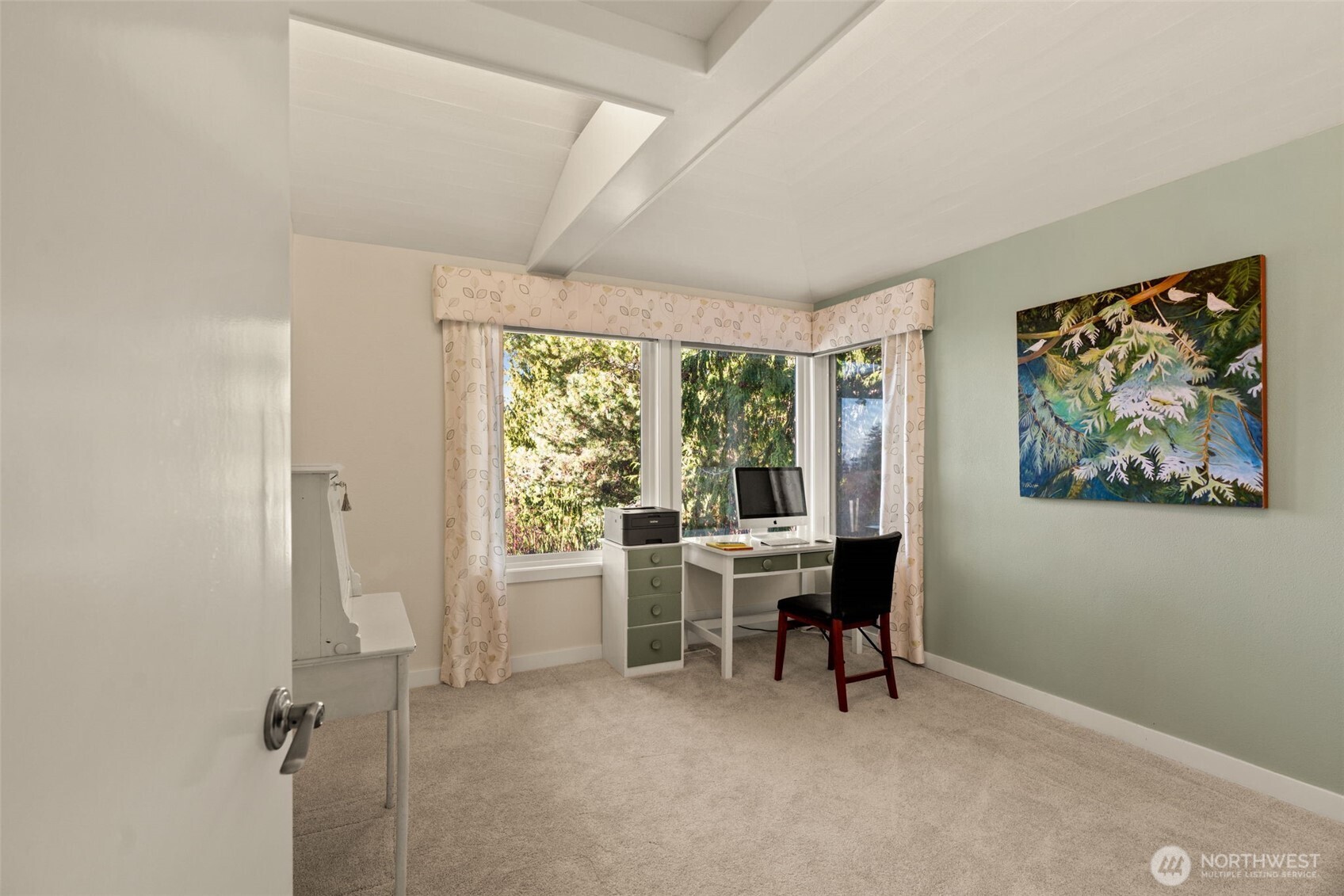 7819 175th Street Southwest Edmonds, WA 98026 - Photo 16 of 40 a view of a workspace with furniture and a window