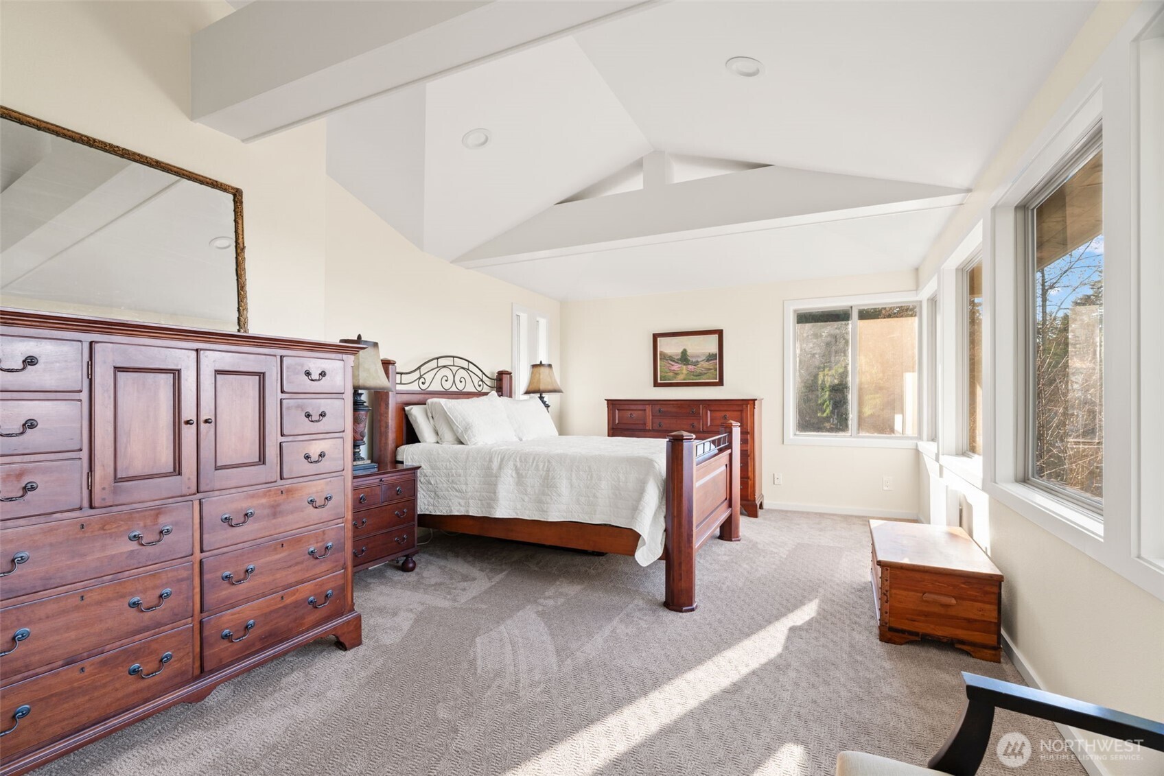 7819 175th Street Southwest Edmonds, WA 98026 - Photo 20 of 40 a bedroom with a large bed and a window