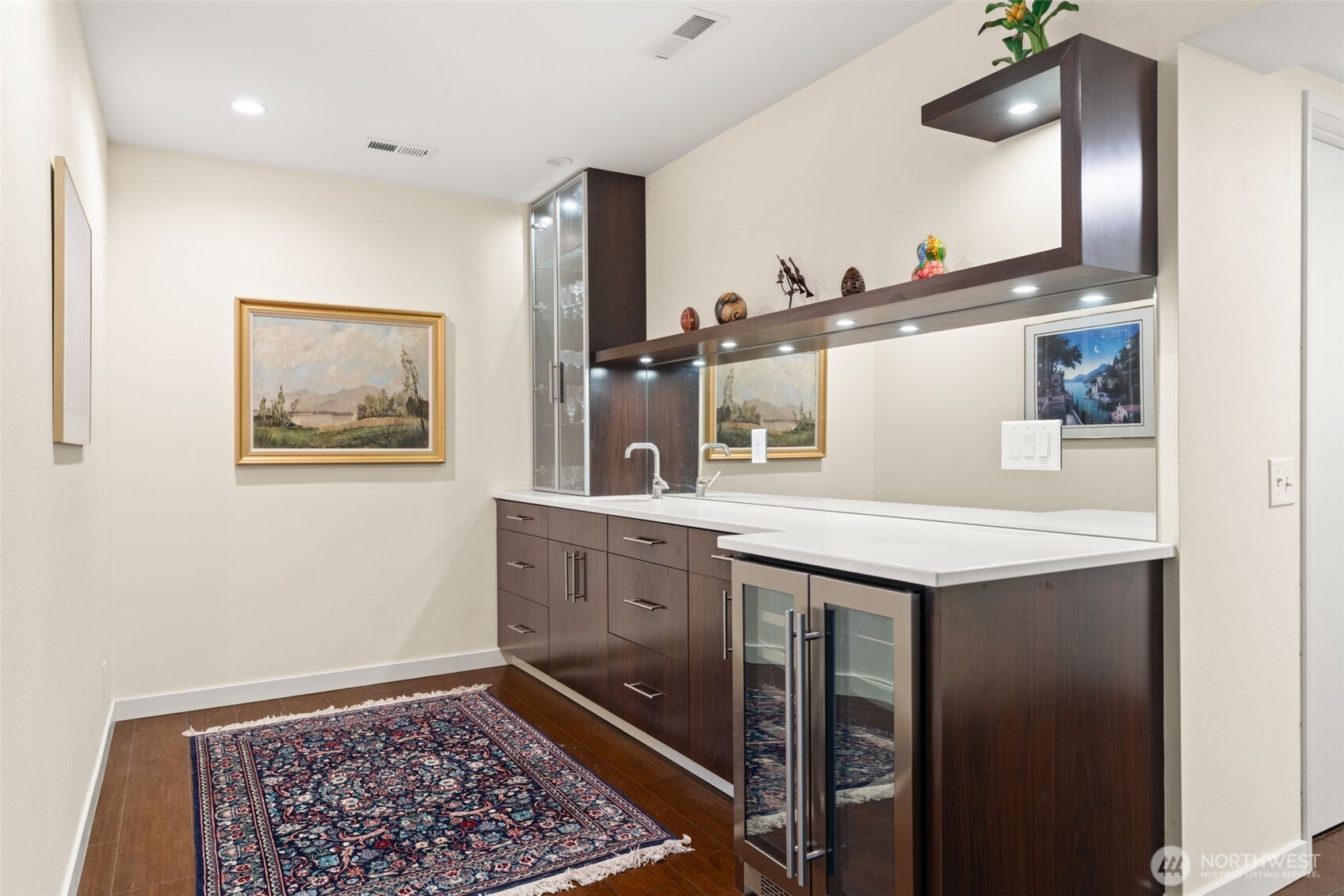 7819 175th Street Southwest Edmonds, WA 98026 - Photo 28 of 40 a bathroom with a sink a mirror and vanity