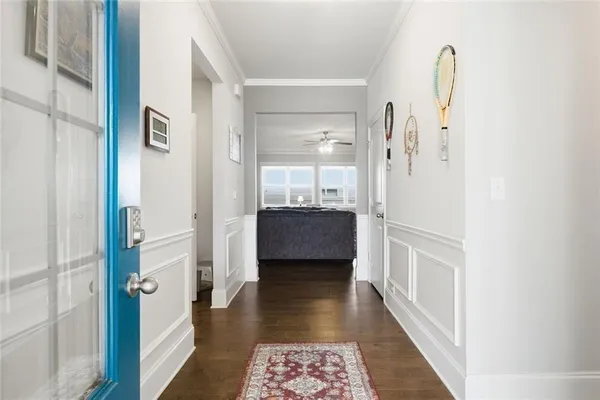 a view of a walk in closet and bedroom