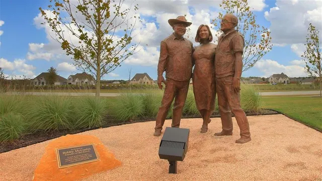 an aerial view of a swimming pool