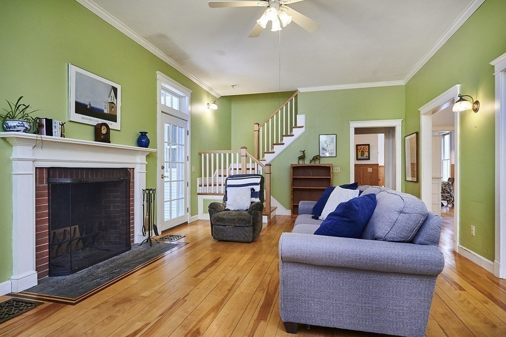 1700 Main Poland Road Conway, MA 01096 - Photo 8 of 42 a living room with furniture and a fireplace