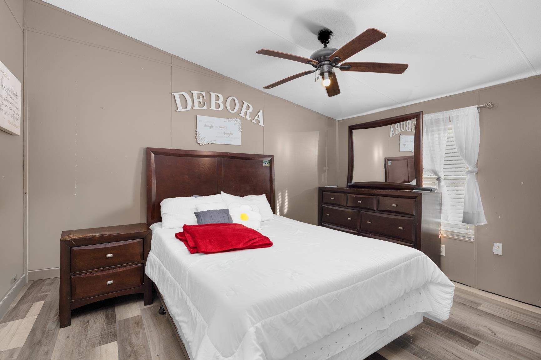 7225 Bridgewater Church Road Cordova, TN 38018 - Photo 15 of 20 Bedroom featuring light wood-style floors and a ceiling fan