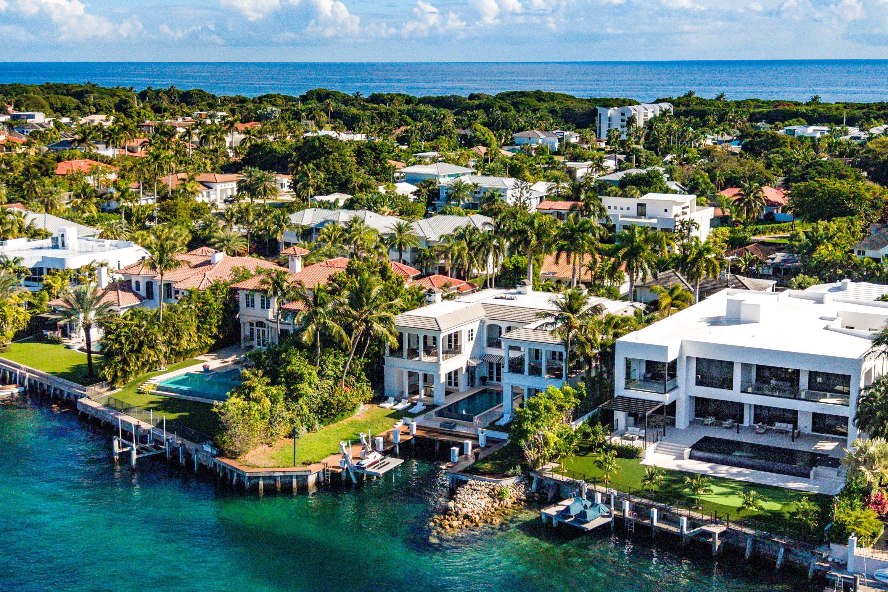 485 Northeast Spanish Trail Boca Raton, FL 33432 - Photo 73 of 76 an aerial view of multiple house