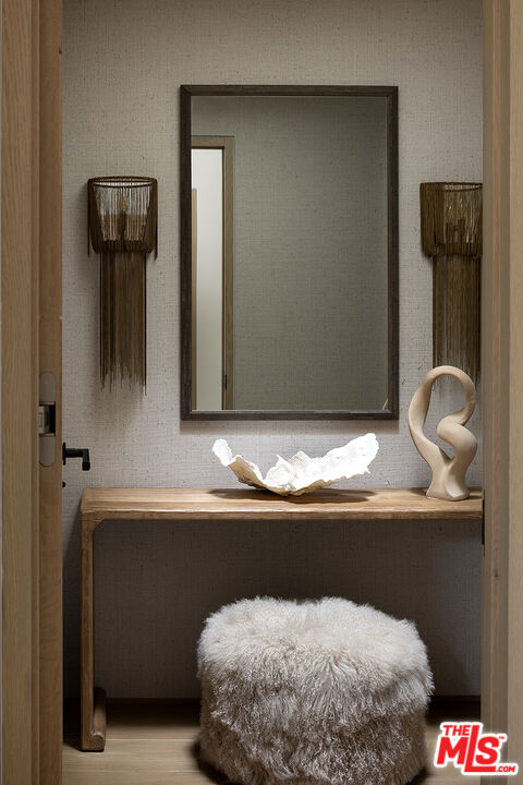 4145 Creciente Drive Santa Barbara, CA 93110 - Photo 19 of 57 a bathroom with a sink and a mirror