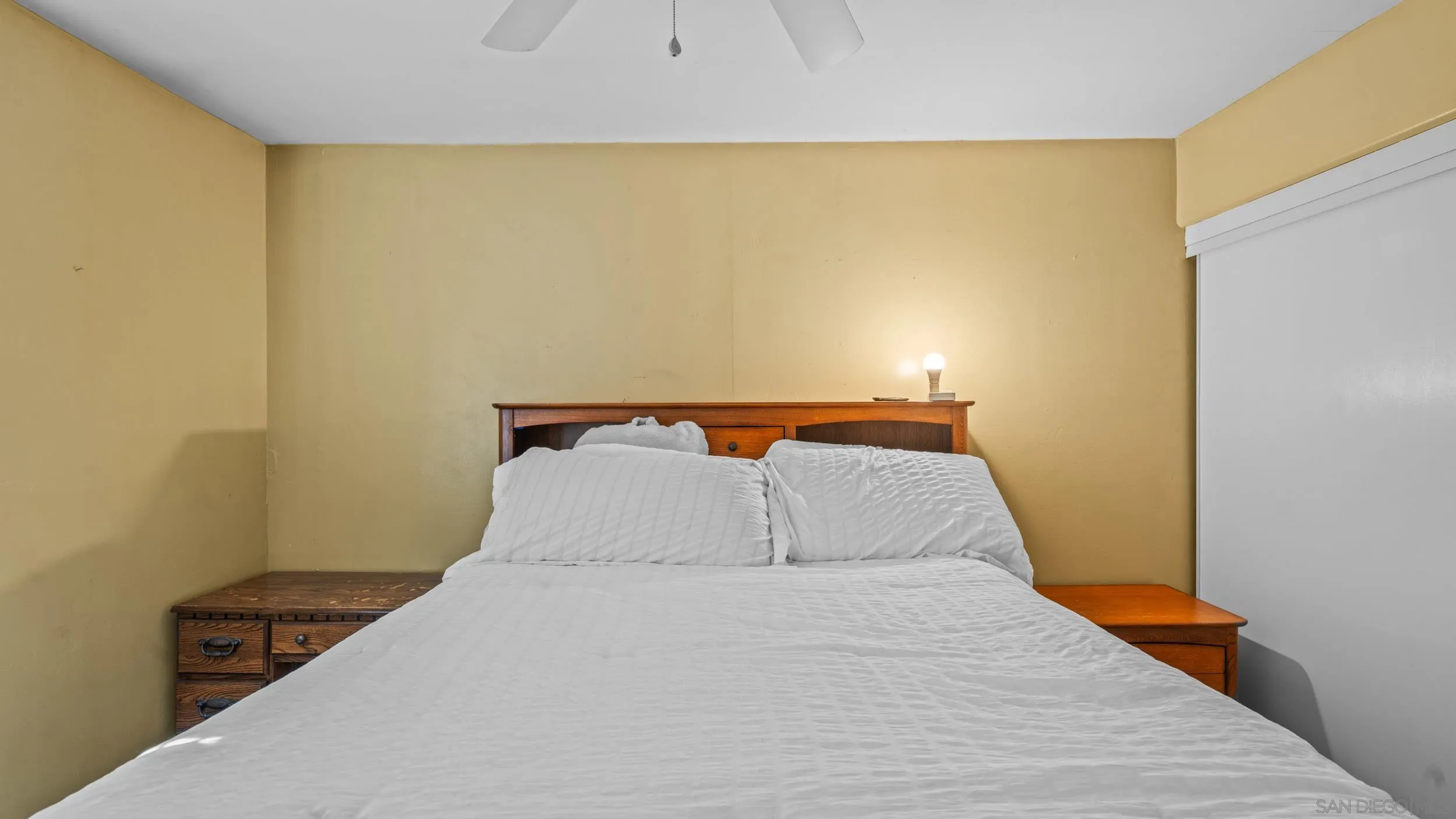 10019 Settle Road Santee, CA 92071 - Photo 29 of 35 a bedroom with a bed and a potted plant