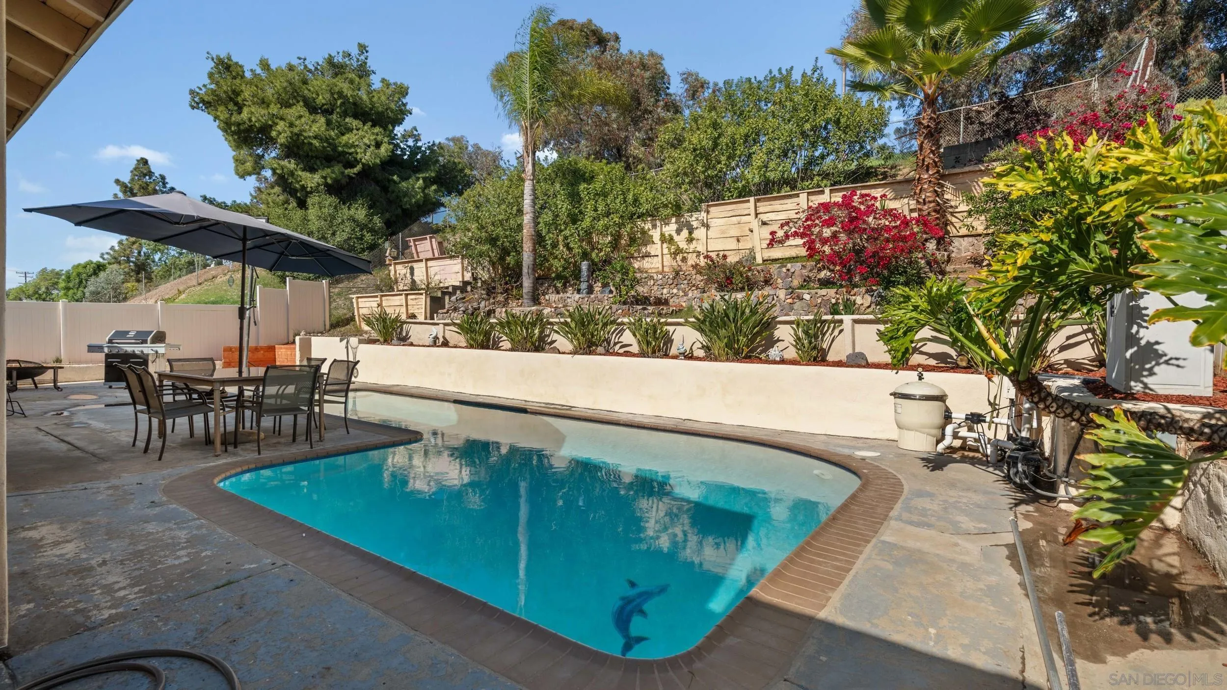 10019 Settle Road Santee, CA 92071 - Photo 30 of 35 a view of a swimming pool with a patio