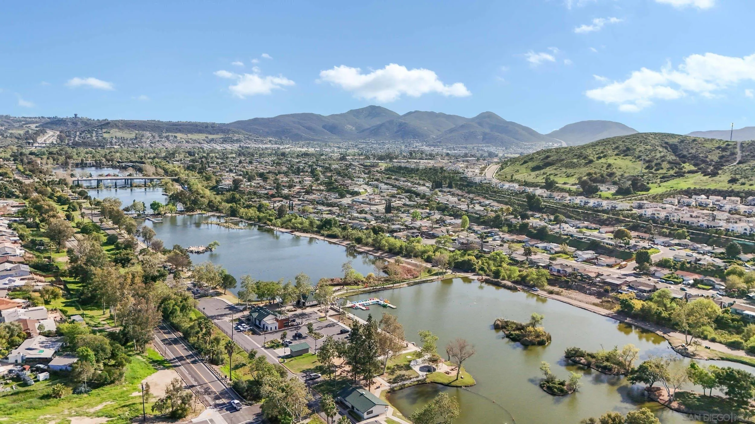 10019 Settle Road Santee, CA 92071 - Photo 6 of 35 a view of a city with a lake view