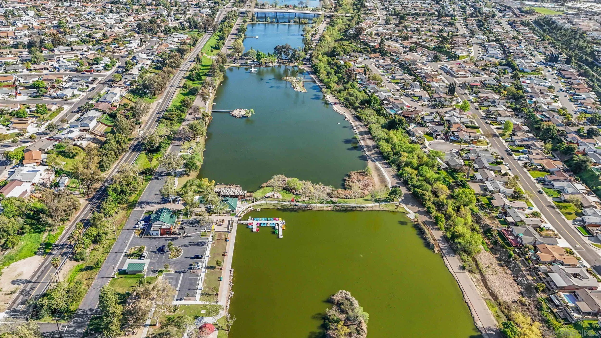 10019 Settle Road Santee, CA 92071 - Photo 8 of 35 a view of a lake with a yard