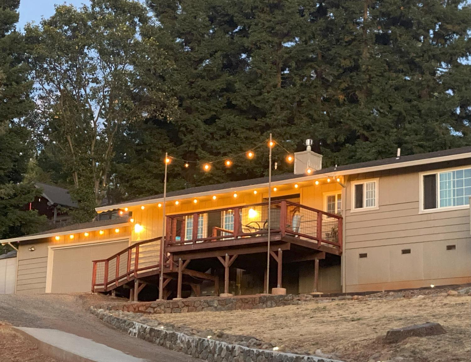 a view of a house with a balcony