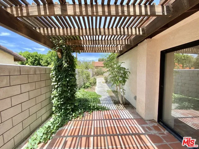 a view of outdoor space with garden