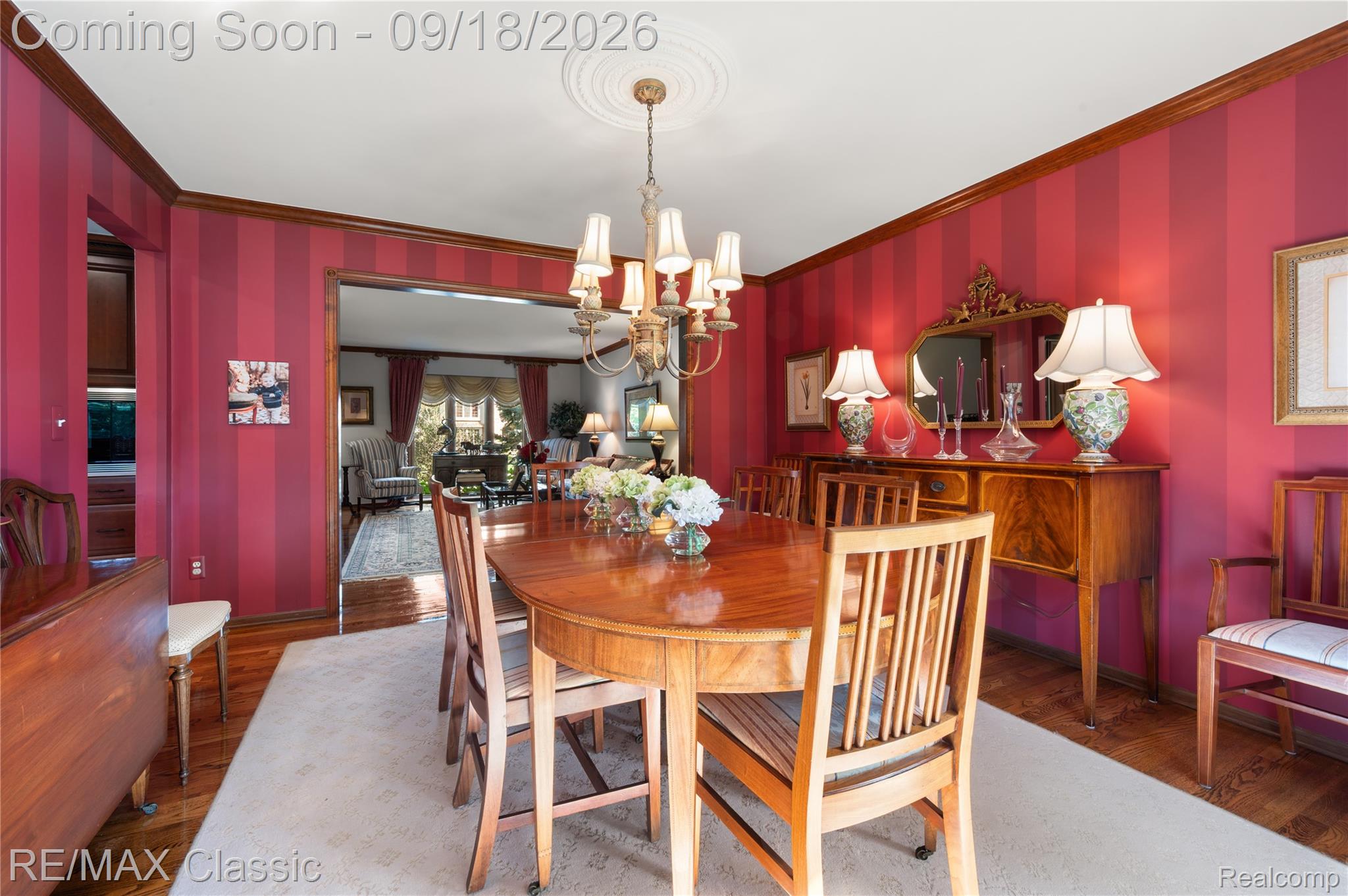 2899 Current Drive Rochester, MI 48309 - Photo 19 of 57 Dining room open to the living room...both with hardwood floors.