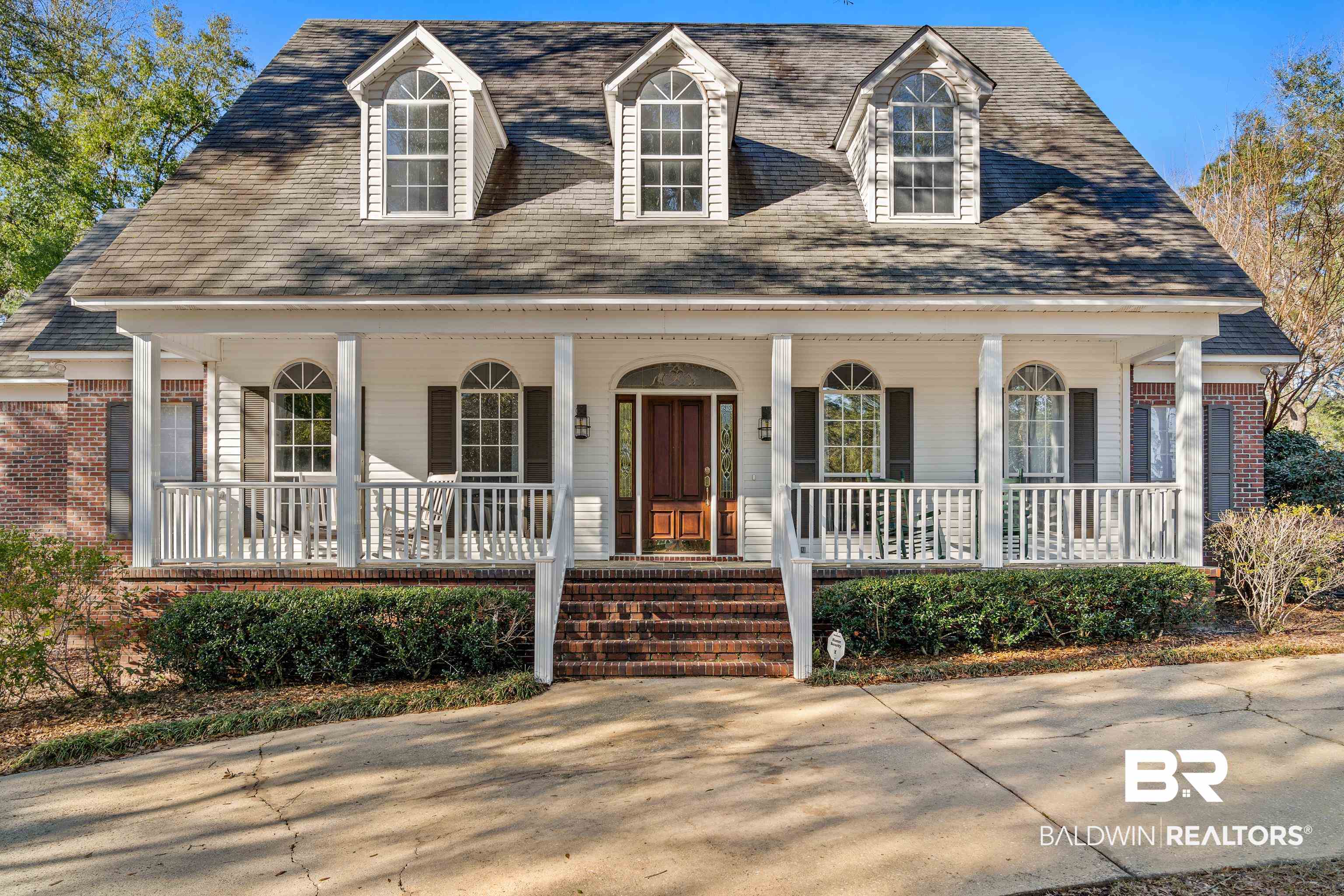 31267 Blakeley Ridge Court Spanish Fort, AL 36527 - Photo 1 of 61 View of front of property featuring a porch and brick siding