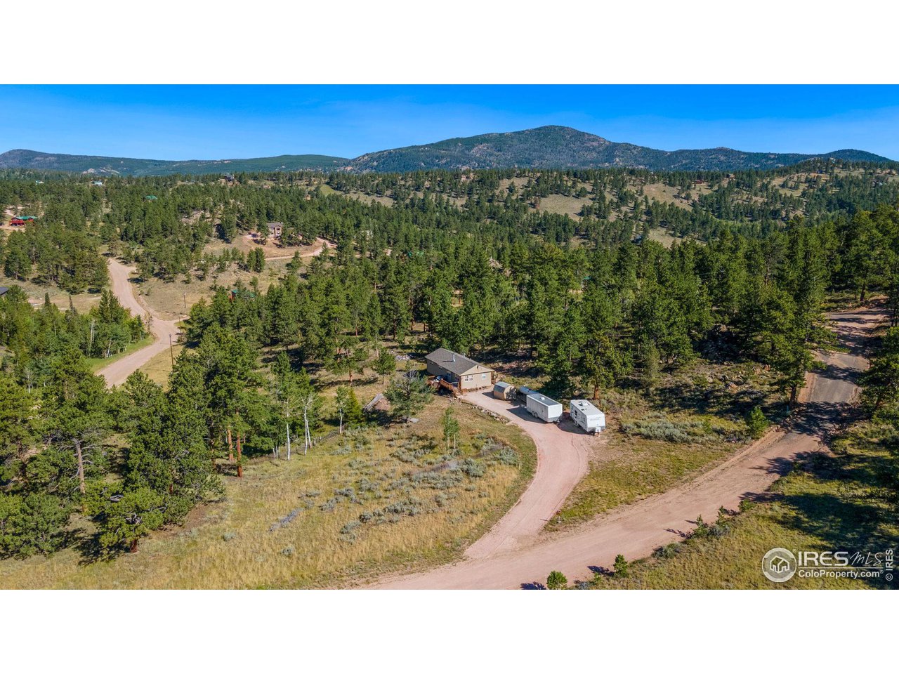 36 Comanche Circle Red Feather Lakes, CO 80545 - Photo 38 of 40 a view of a city with a mountain