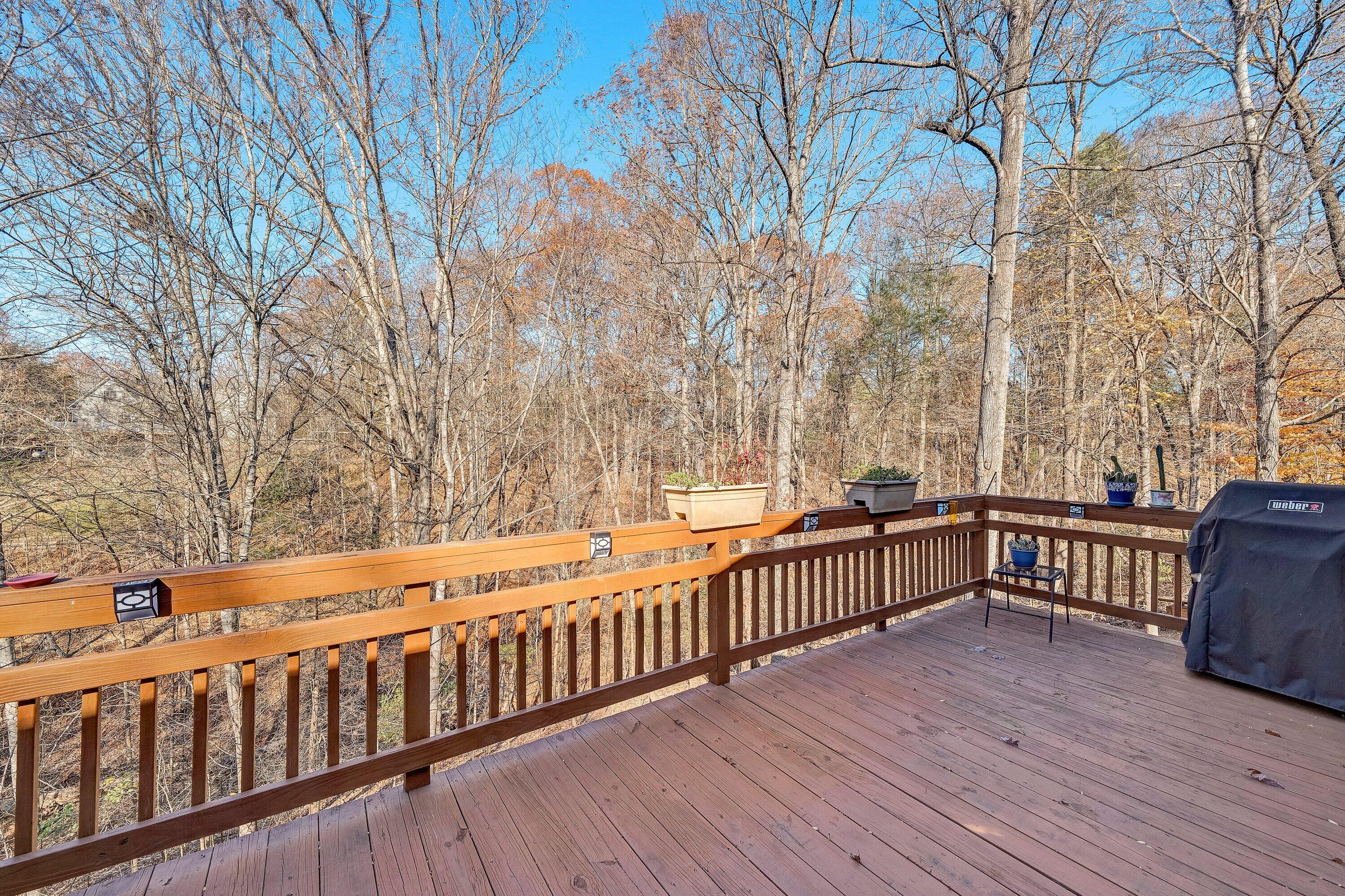 25 Walnut Landing Circle Hardy, VA 24101 - Photo 20 of 56 a view of a wooden deck with trees