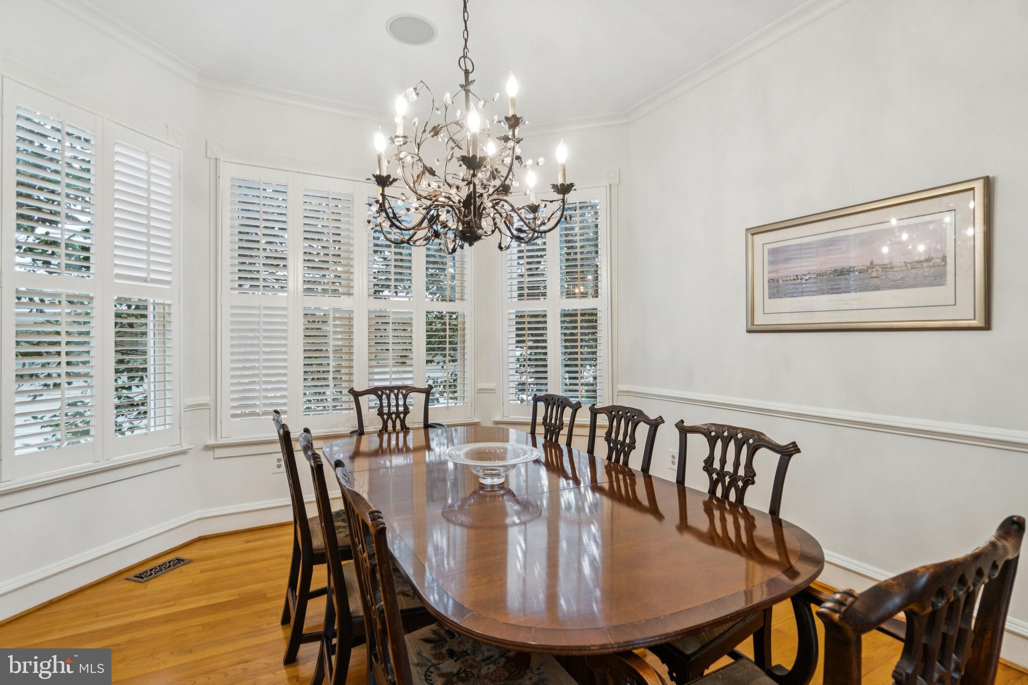 4406 Stanford Street Chevy Chase, MD 20815 - Photo 15 of 49 a view of a dining room with furniture window and outside view
