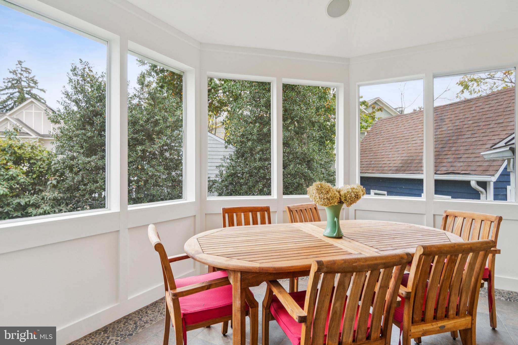 4406 Stanford Street Chevy Chase, MD 20815 - Photo 21 of 49 a view of a dining room with furniture window and outside view