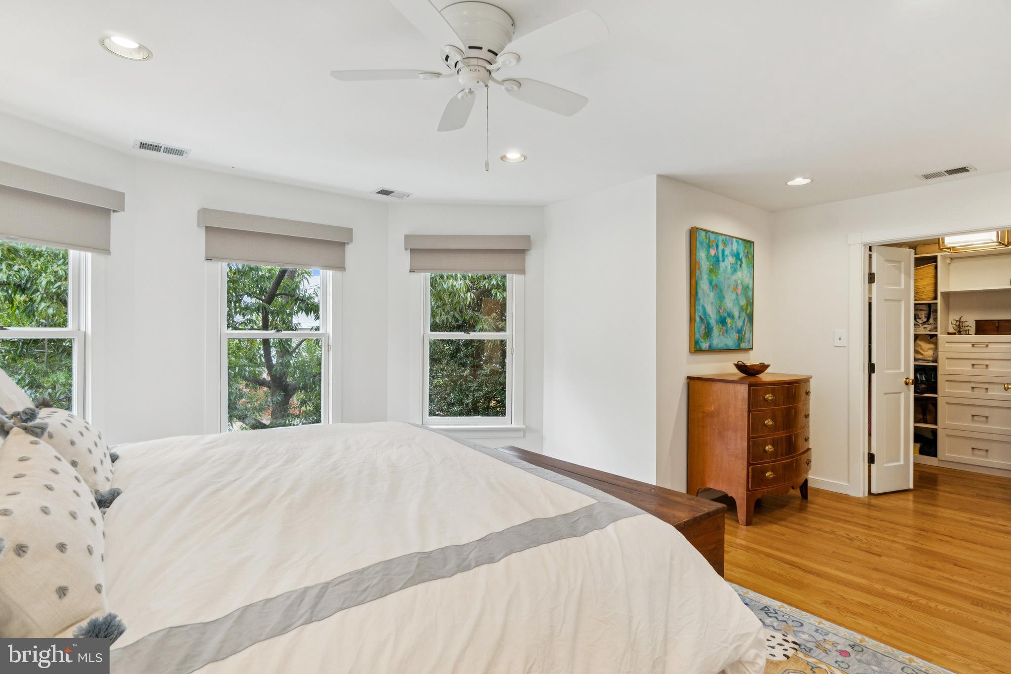 4406 Stanford Street Chevy Chase, MD 20815 - Photo 26 of 49 a bedroom with a large bed and a window
