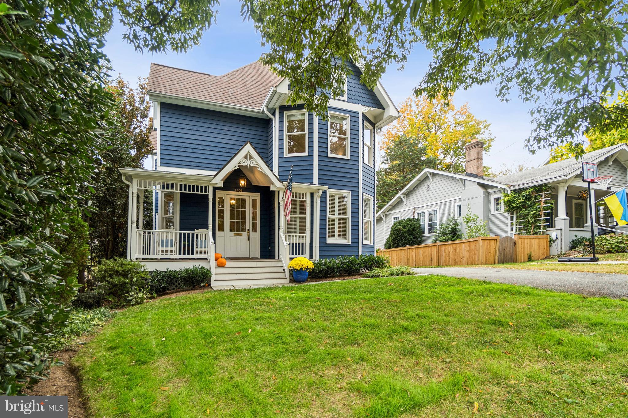 4406 Stanford Street Chevy Chase, MD 20815 - Photo 48 of 49 a view of a house with a yard and sitting area