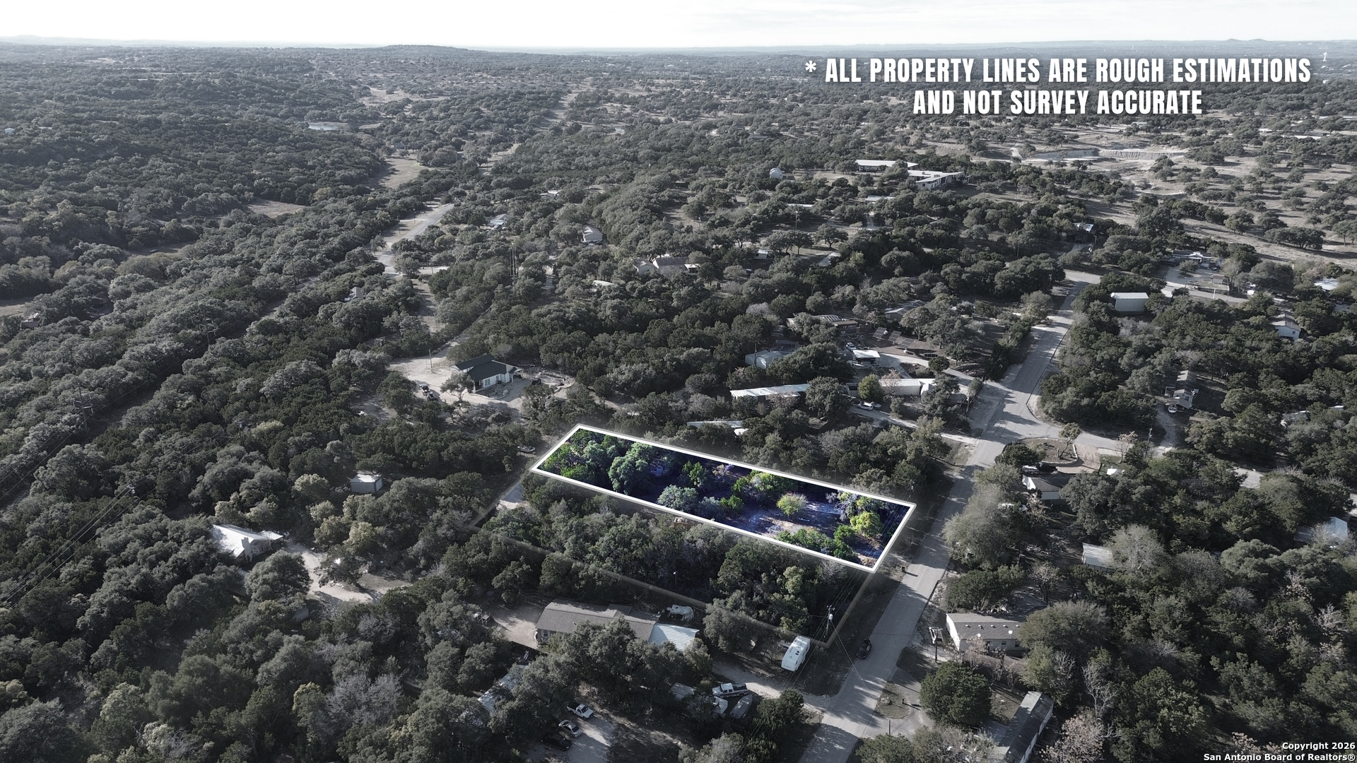 4527 Chamberlain Way Canyon Lake, TX 78133 - Photo 14 of 22 an aerial view of multiple house