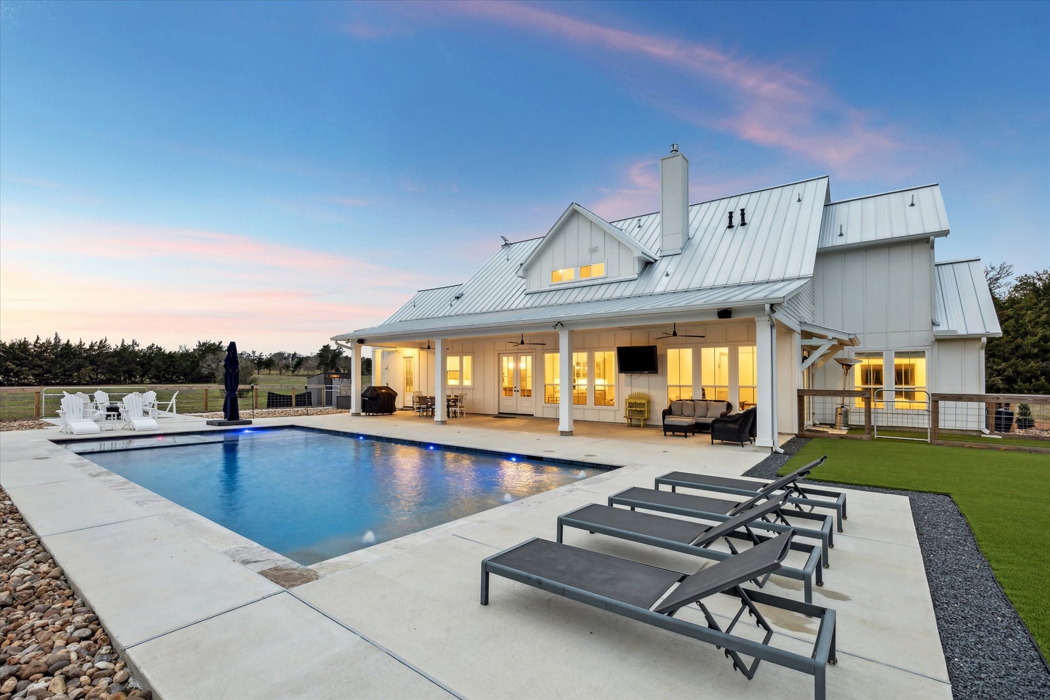 13167 Fm 389 Road Burton, TX 77835 - Photo 24 of 49 a view of a swimming pool with lounge chair