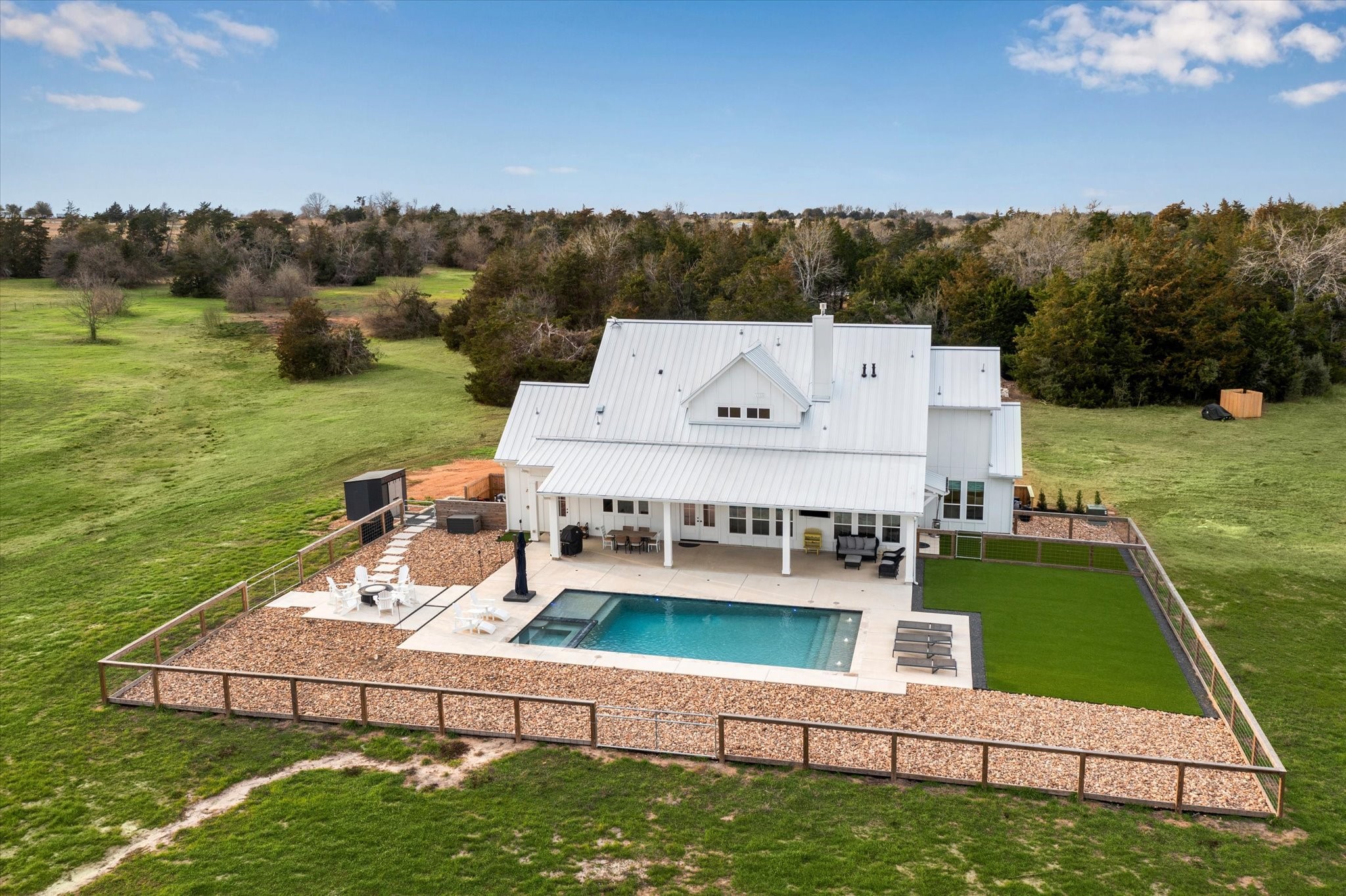 13167 Fm 389 Road Burton, TX 77835 - Photo 26 of 49 a view of a house with a big yard